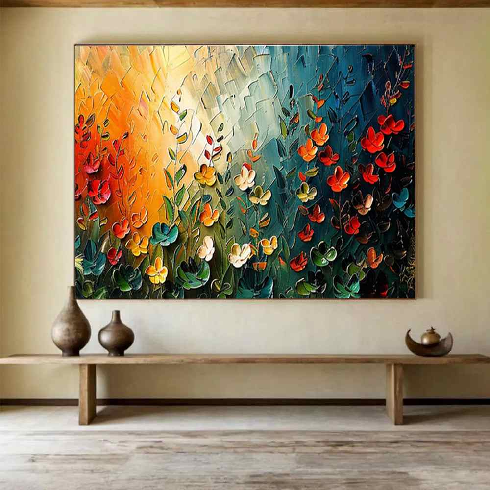 sunset field flower garden design 2